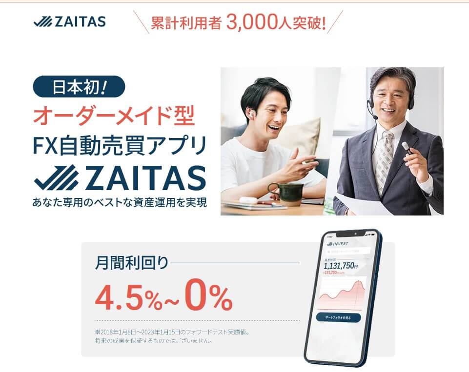 FX自動売買アプリ『ZAITAS』とは